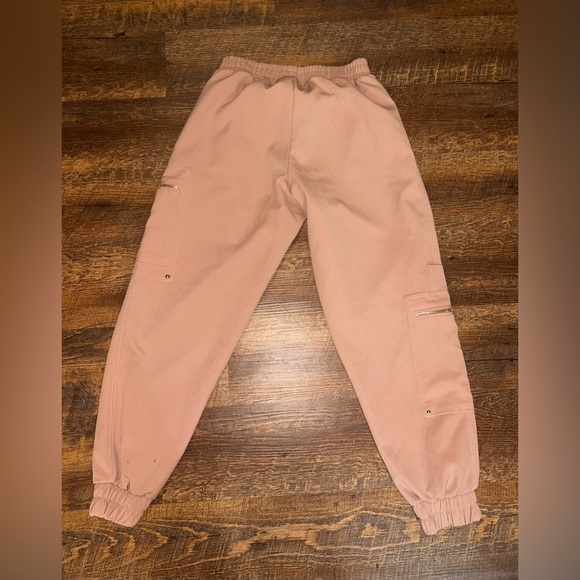 Zara Pink Cargo Joggers Size Small - Picture 3 of 3